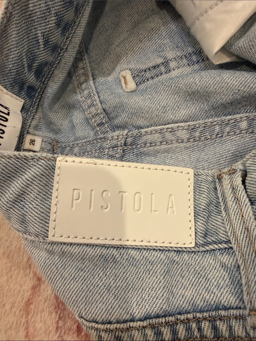 Pistola Sky Blue Wide Leg Jeans - Picture 4 of 6